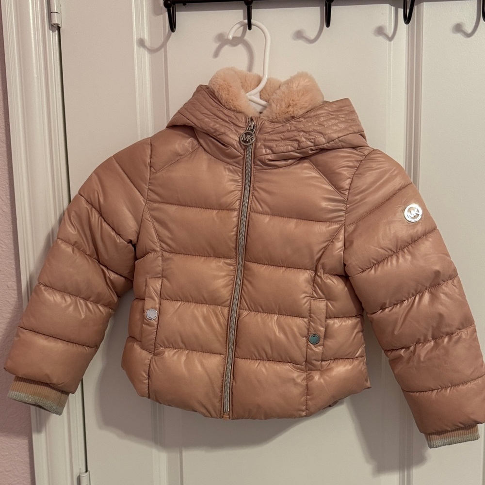 Michael Kors Blush Faux Fur Jacket